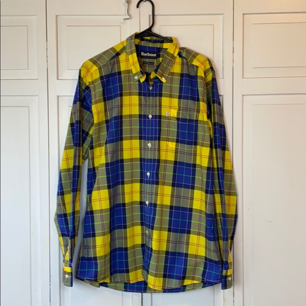 Sold Barbour Toward Plaid Tailored Fit Shirt - Picture 2 of 7